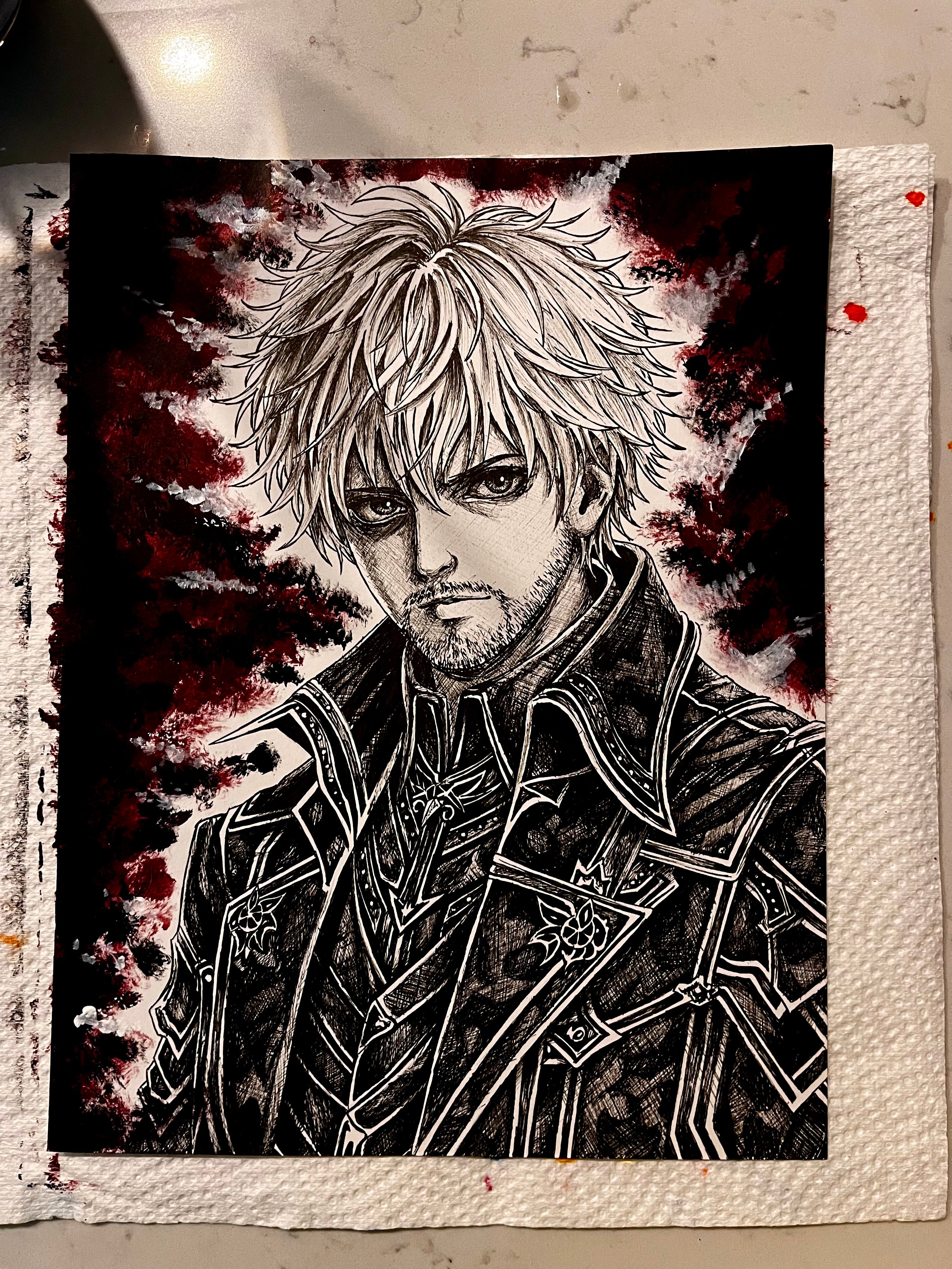 Personalized Anime‑Style Illustration – Ink or Color