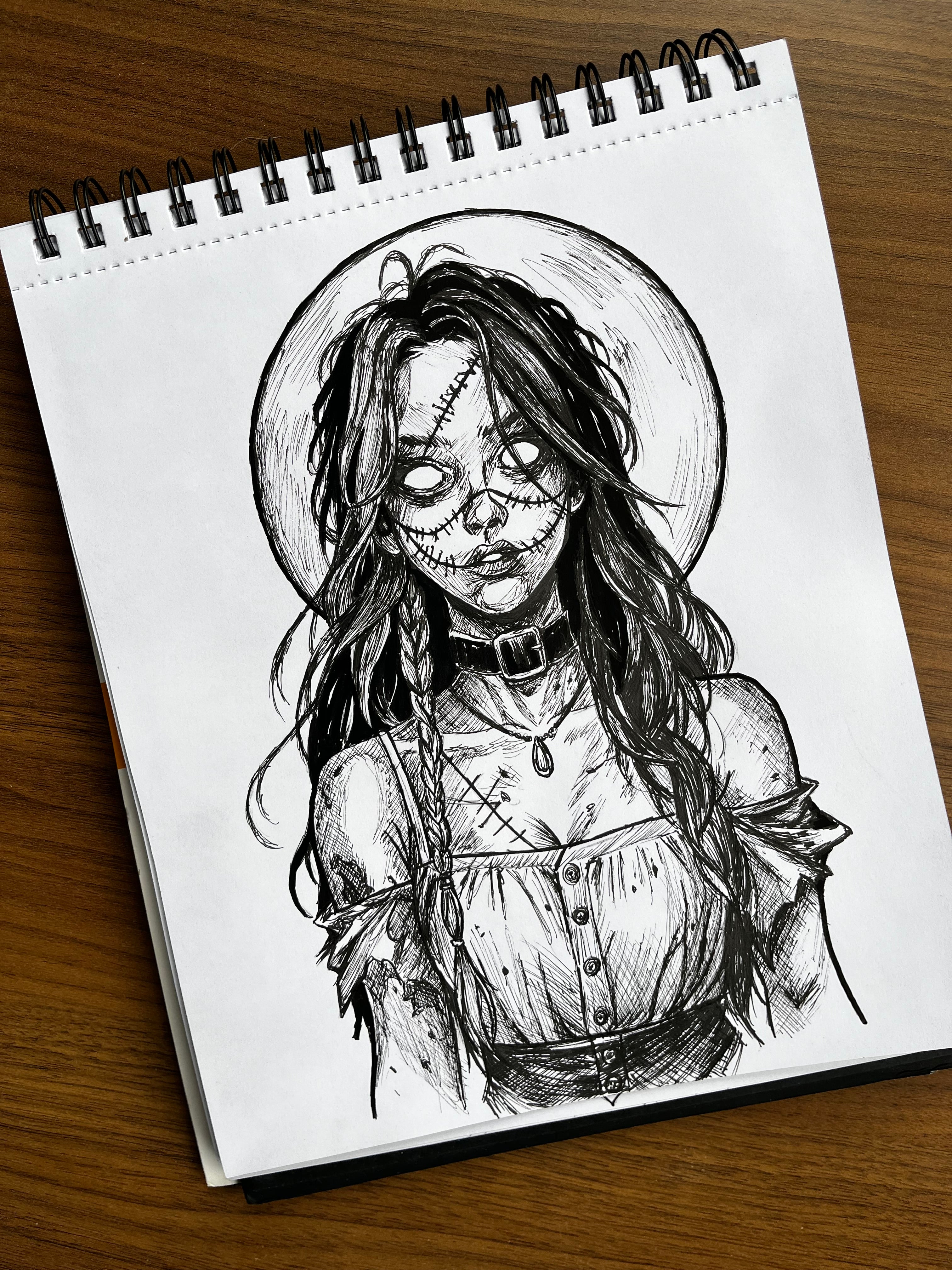 Personalized Black Ink Illustration – Your Idea, My Art