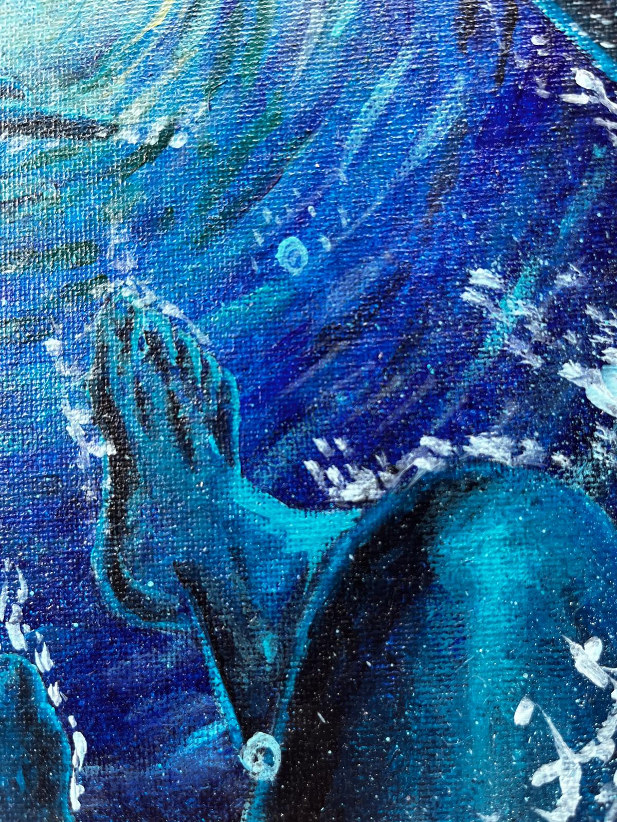 Underwater Light – Original 8×10 Canvas