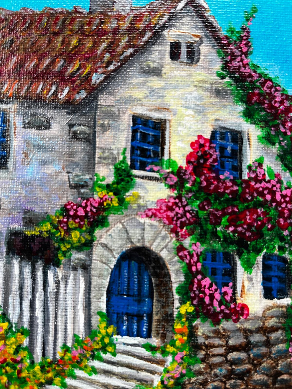 Coastal House – Original 8×10 Canvas
