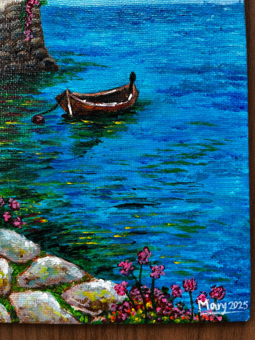 Coastal House – Original 8×10 Canvas
