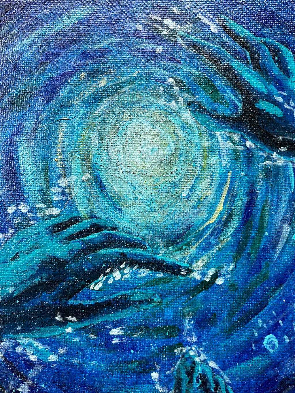 Underwater Light – Original 8×10 Canvas