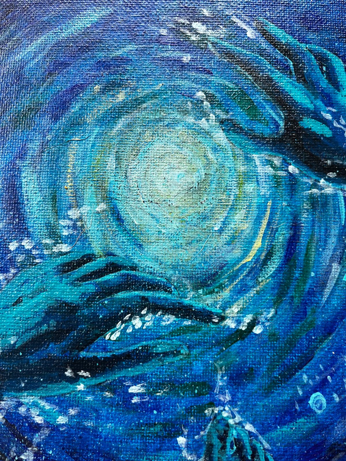 Underwater Light – Original 8×10 Canvas